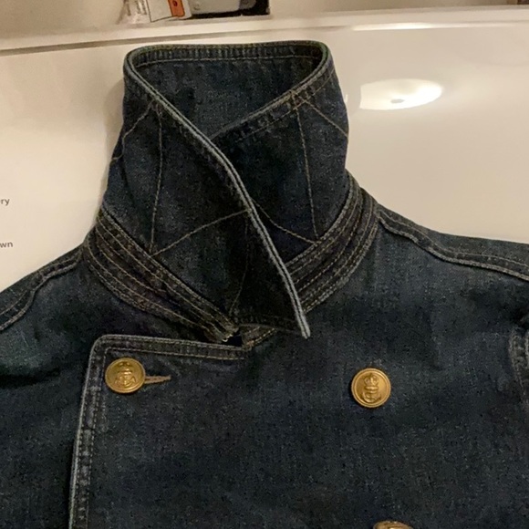 Lauren Jeans Co soft denim military style jacket - Picture 9 of 9